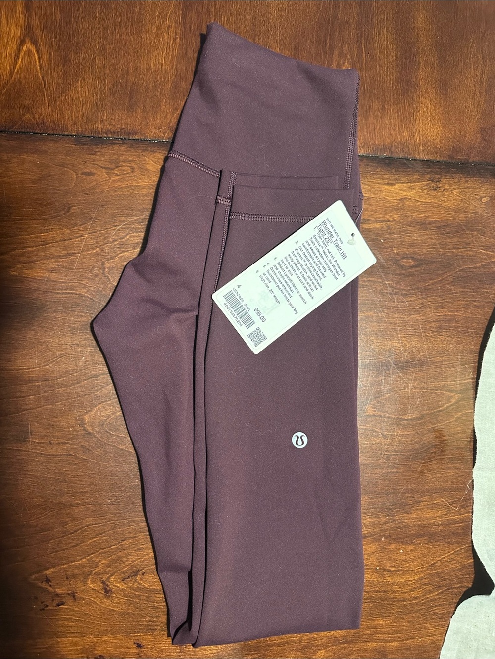 Lululemon Athletica- Wunder Train HR Tight 25” NWT Color-Goodnight Plum